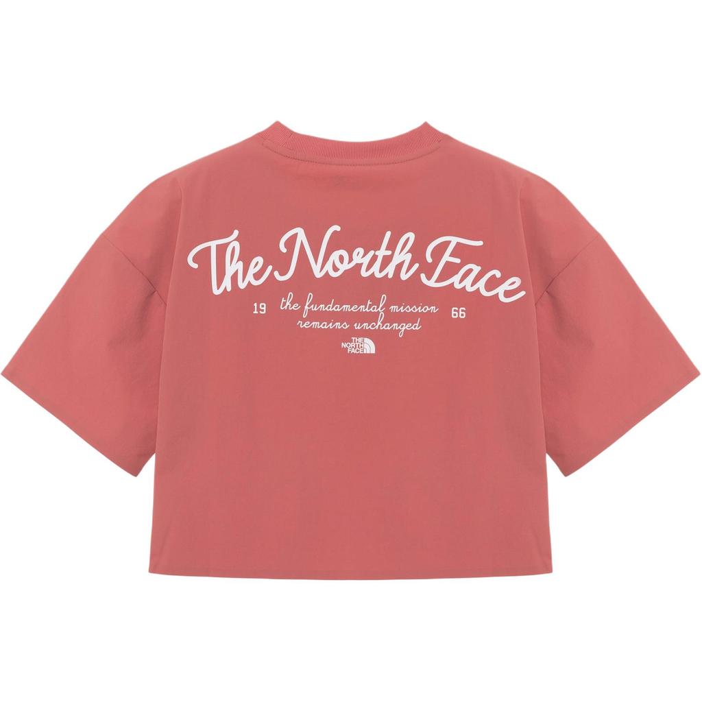 The North Face Round Neck Short Sleeve T-Shirt Women Tops Rose-Pink NT7UR36M