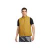 Nike Logo Zip Collar Sleeveless Vest Men Vest Yellow FZ0002-716