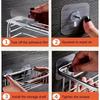 100/10pcs Self-Adhesive Hook Strong Adhesive Picture Frame Nails Hooks Transparent Seamless Wall Hangers Hanging Clock