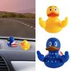 Middle Finger Duck Car Decoration Funny Novelty Ornament For Dashboard Prank Gift Cute Duck Figure