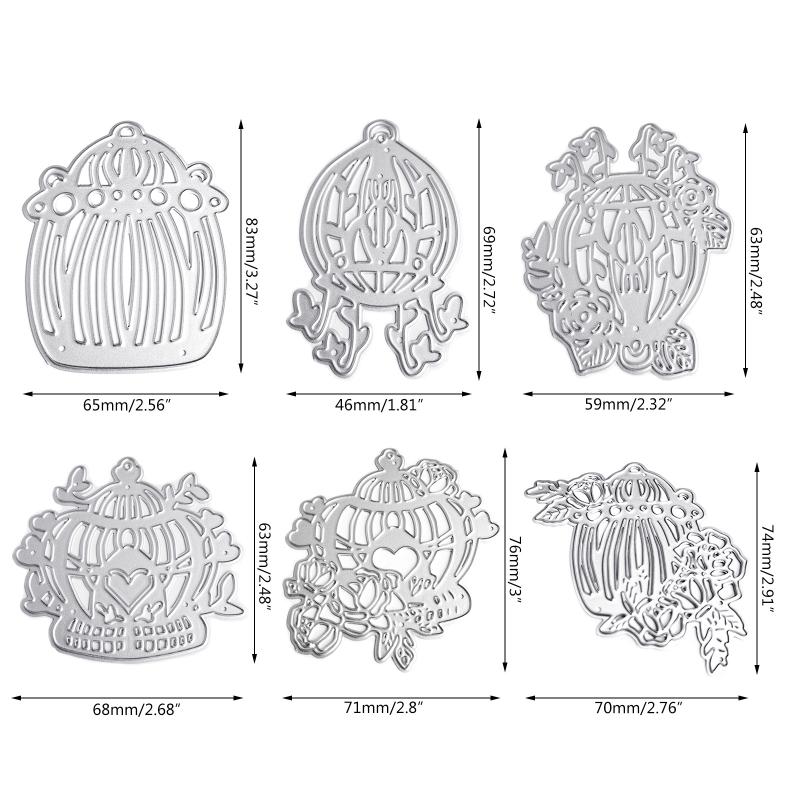 Bird Cage Cutting Dies Bird Cage Die Cut Templates Carbon Steel Cutting Dies for Scrapbooking Card Making Album
