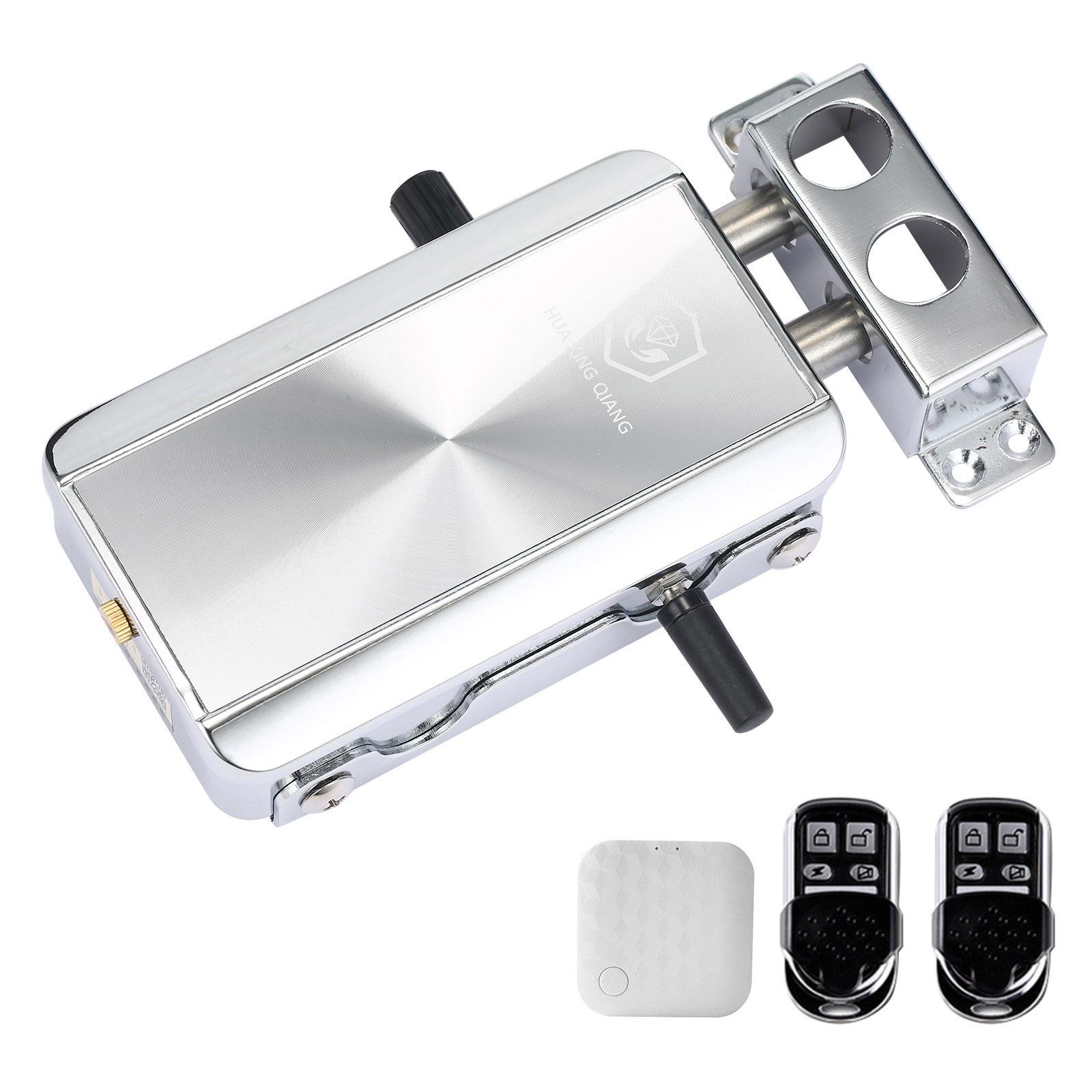 

Home Door Lock Kit Remote Control Keyless Entry Electronic Lock Smart Wireless Anti-theft Deadbolt AccessControl System for Home білий