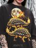 Vintage Ankylosaurus Fire Volcano Comfort Colors® Tshirt, Retro Dinosaur Faded Tees, 90S Y2K Streetwear Dino Lover Graphic Tee,