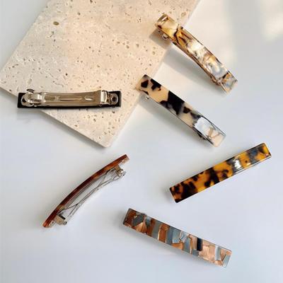 Yousheng Spring Hairpin French Acetate Decor Hair Clips Versatile Color Hair Organizer Hair Accessory Hair Styling Tool