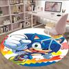 1pc Sonic4 Print Round Carpet Chair Round Carpet Suitable for Bedroom Living Room Home Decorative Carpet