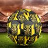robot Print Size 5 Soccer Ball, Standard Match Football for Sports Game and Team Practice, Ideal Gift for Soccer Fans