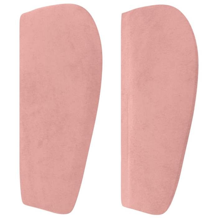 Tête de lit - Maison Exclusive - Velours rose - 147x23x78/88 cm - Hauteur réglable