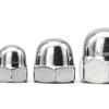 304 Stainless Steel Hexagonal Cap Nut Set, Mixed DIN1587, Boxed