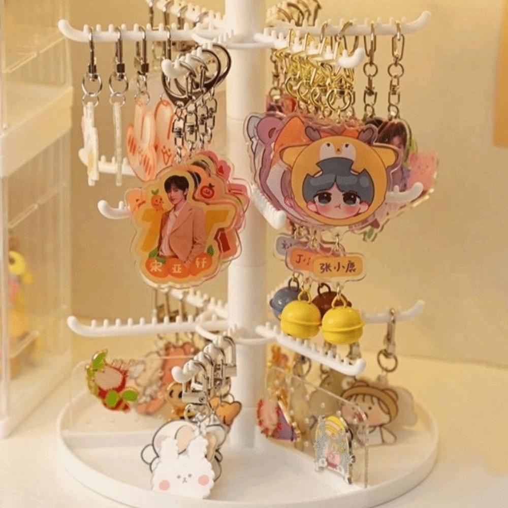 Rotating Necklace Shelf Detachable Jewelry Display Rack Rings Home Rack Earring Holder Stand