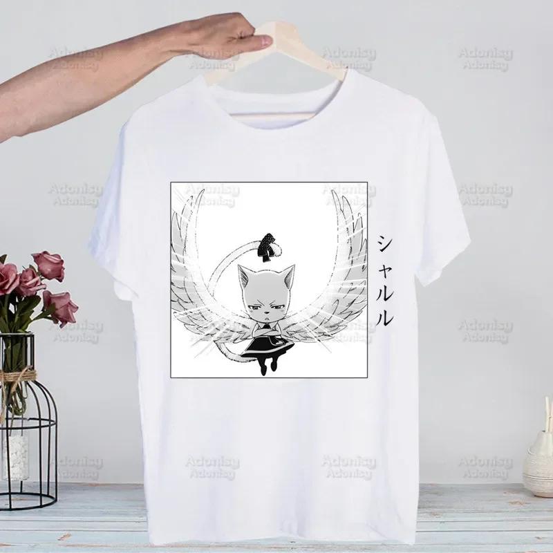 Anime Fairy Tail Natsu Dragneel Lucy T-shirts Summer Men/Women Hip Hop Funny Tshirt Streetwear t shirt Short Sleeve Tee Top