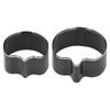 2 Pcs Set Fruit Shape Leather Cutting Die 34mm 44mm Height Alloy Steel Leather Die Cutter for