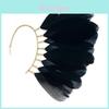 Baroque Feather Dangle Earrings For Women With Plated Alloy Fashion Jewelry Gift