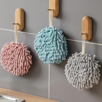 Chenille Schnelltrocknender Handtuchball – Saugfähig, Multifunktional und zum Aufhängen für die Küchenreinigung