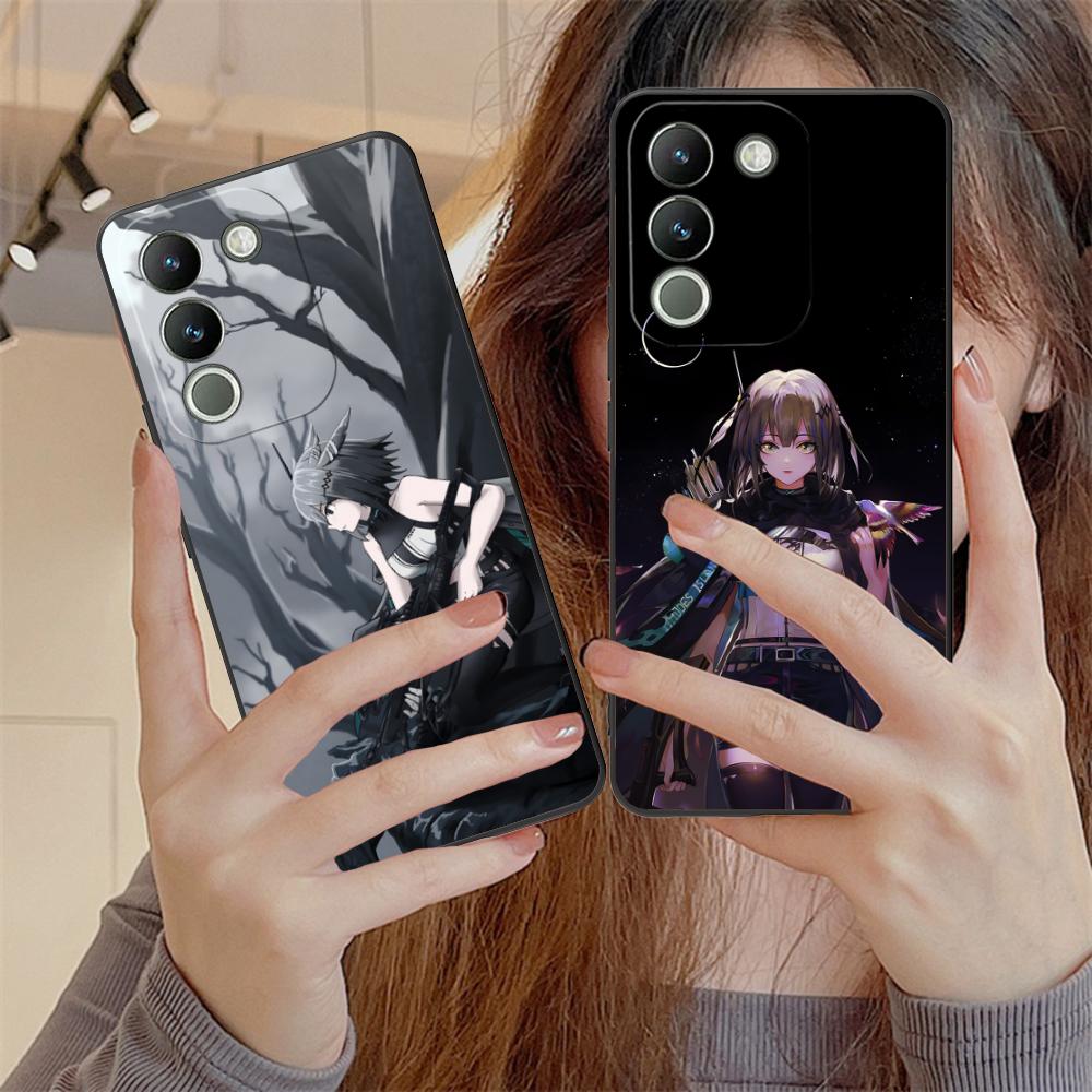 Arknights Greythroat Matte TPU Mobile Phone Case for VIVO V60 V50 V40 V30 V29 V27 V25 V23 Pro Lite 5G Colorful Printing Cover
