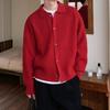 Men S Casual Loose Lapel Long Sleeve Knit Cardigan For Autumn Winter