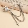 Fashion Clothing Pendants Women Creative Festival Gifts Personality Brooches Star And Crescent Commuter Tassel Pins Accessories Elegant  High Quality