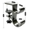 Portable Aluminum Alloy Desk Side Bag Hook Clamp-on Double-Hook Table Edge Storage Hook Heavy Duty Backpack Hanger Office