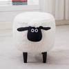Solid Wood Creative Sheep Storage Stool Makeup Stool Living Room Change Shoe Bench Dressing Table Stool Storage Sofa Stool