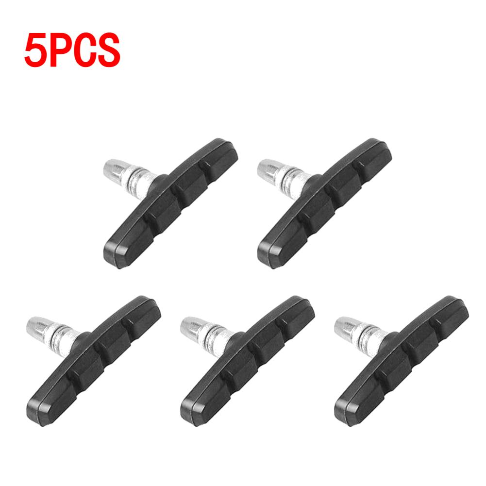 1-5Pcs MTB Mountain Bike Brake Pads Block V Brake Holder Rubber Bicycle Cycling V-brake Shoes Pads Cycling Riding Accessories