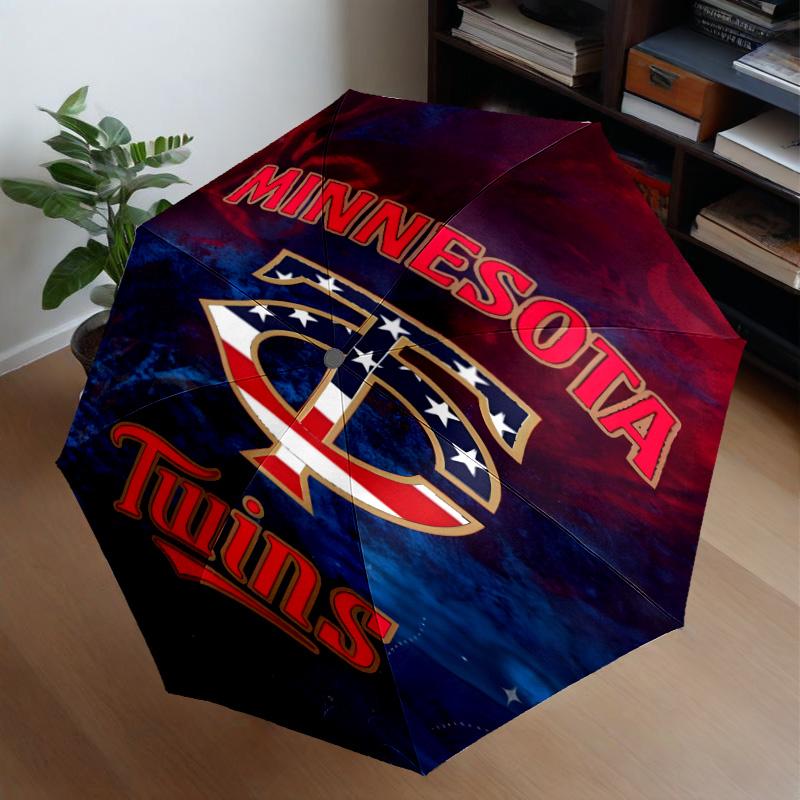 Neon Lights Minnesota Umbrella 8-Frame for Travel, Camping, Casual Lightweight Portable Umbrella, Essential for Every Family Holidays Gift