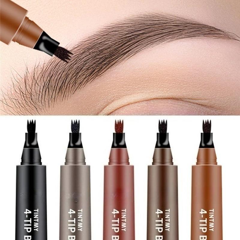 Wild Simulation Four Fork Eyebrow Pencil, Waterproof, Sweat Resistant, Long-Lasting And Non Smudging Forked Liquid Eyebrow Pencil