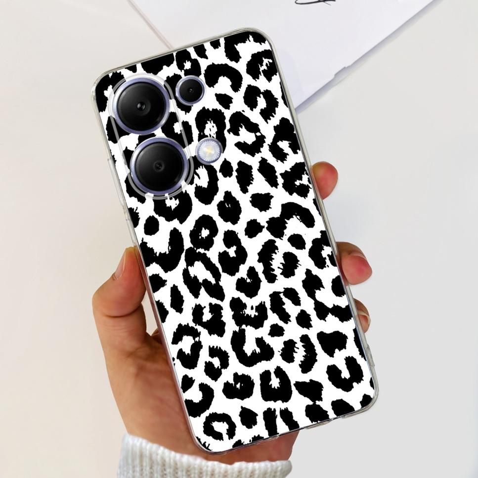 For Xiaomi Redmi Note 13 Pro 4G Case Beautiful butterfly flower TPU Soft Silicone Cover For Xiaomi Poco M6 Pro Bumper Phone Case