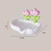 Plastic Flower Soap Box Creative Decor Soap Dish Self Draining Non-slip Soap Holder Cute Storage Soap Rack Bathroom Accessories