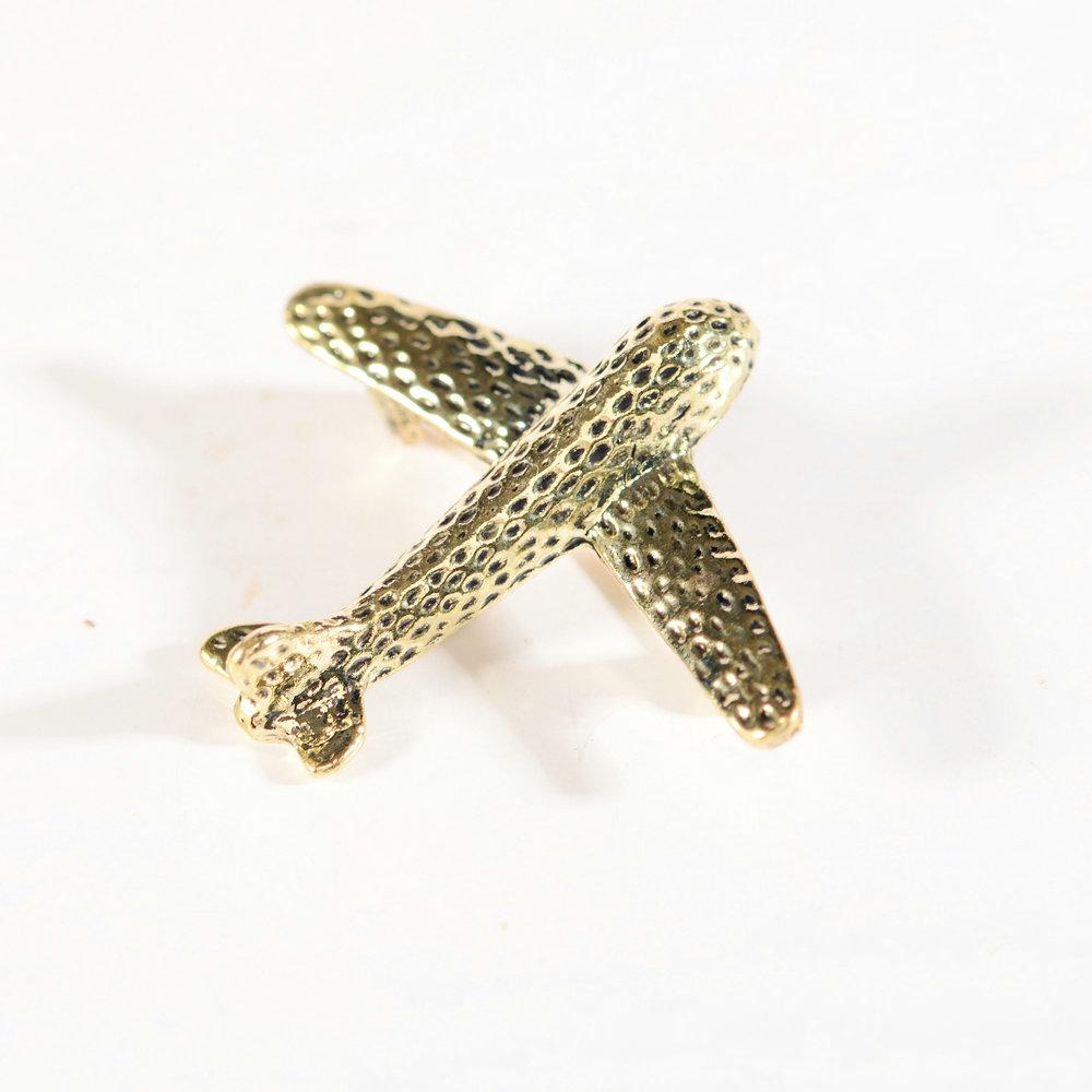 Minimally Designed Airplane Suit Coat Brooch Fashionable and Versatile Cardigan Pin Chest Flower