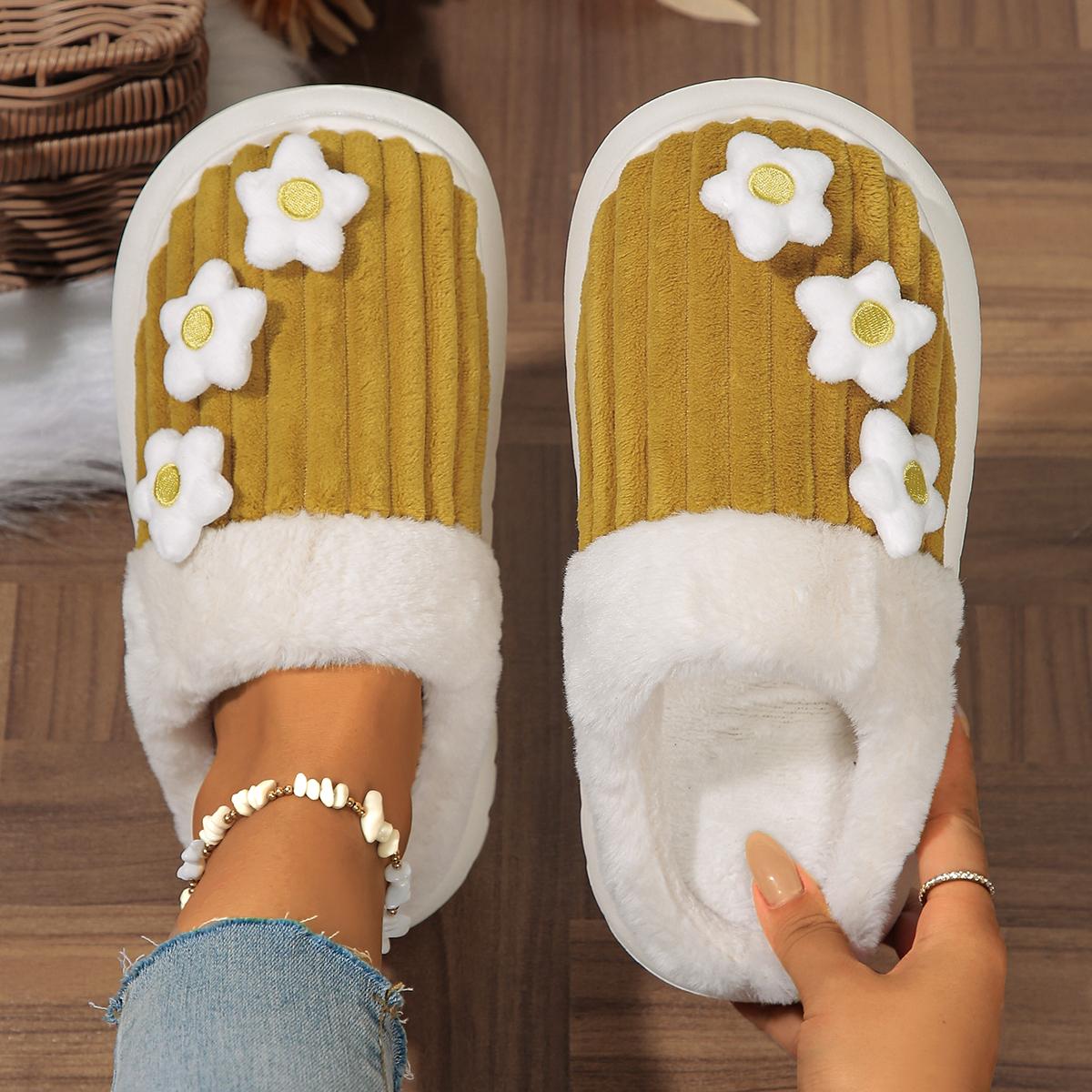 

Women Flat Slippers Spring and Autumn Winter Suede Sandals Comfortable Fashion Shallow Slippers Designer Casual Slides Women 36-37 чёрный