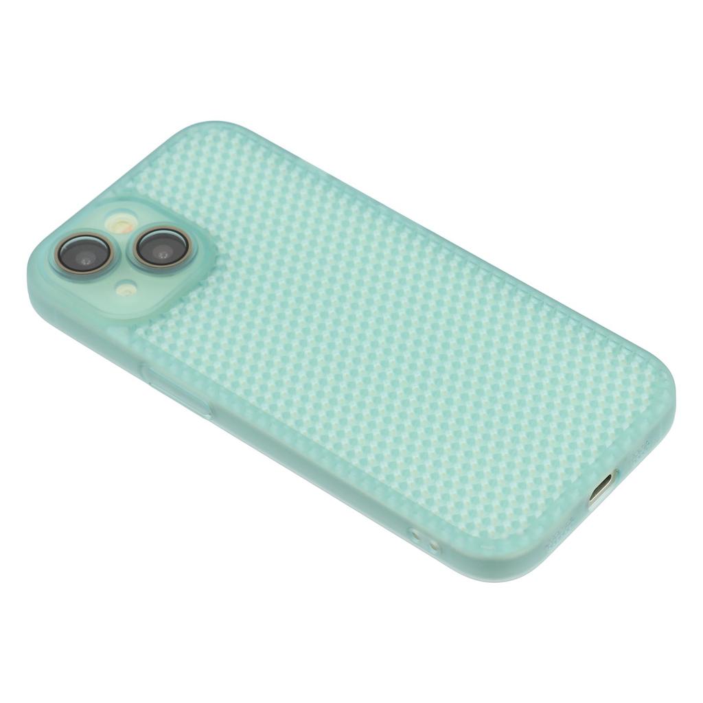 For iPhone 15 Case Heat Dissipation Hard PC Phone Cover with Camera Lens Protector