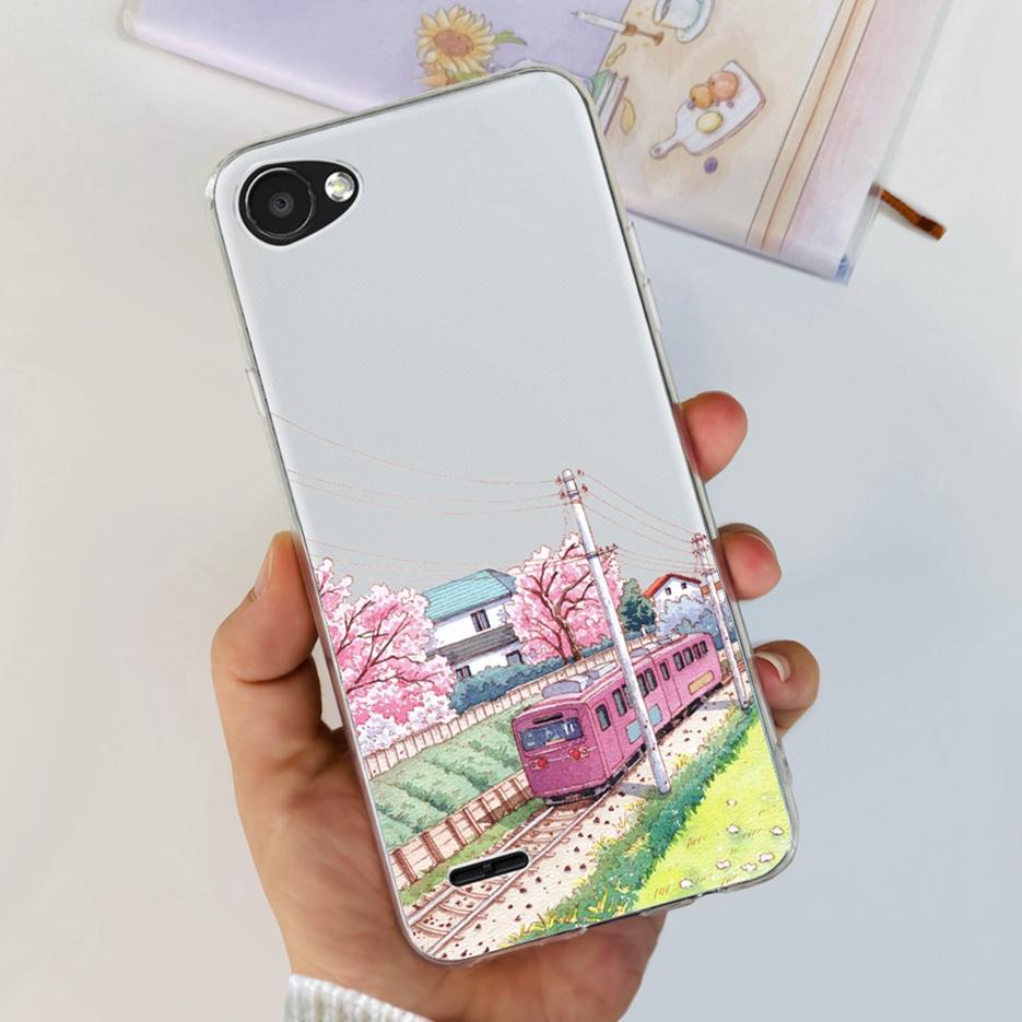 For LG Q6 Case M700 M703 Cute Painted Cover Soft Silicone Phone Case For LG Q6 Q6+ LGQ6 Back Cover Bumper For LG Q6 5.5'' Fundas