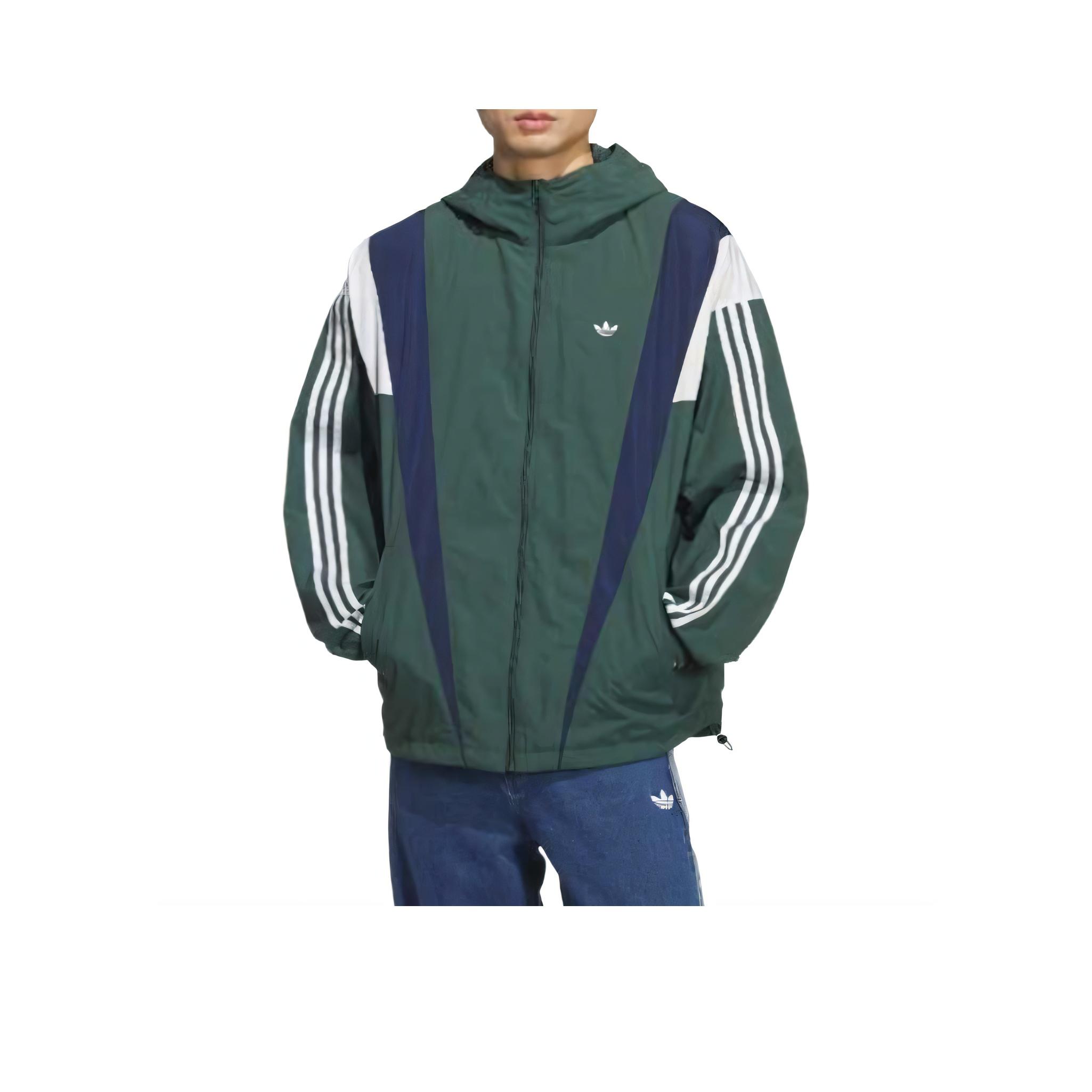 Adidas Originals ACWB Windbreaker Hooded Jacket Men Wild Pine Green KS3553 S