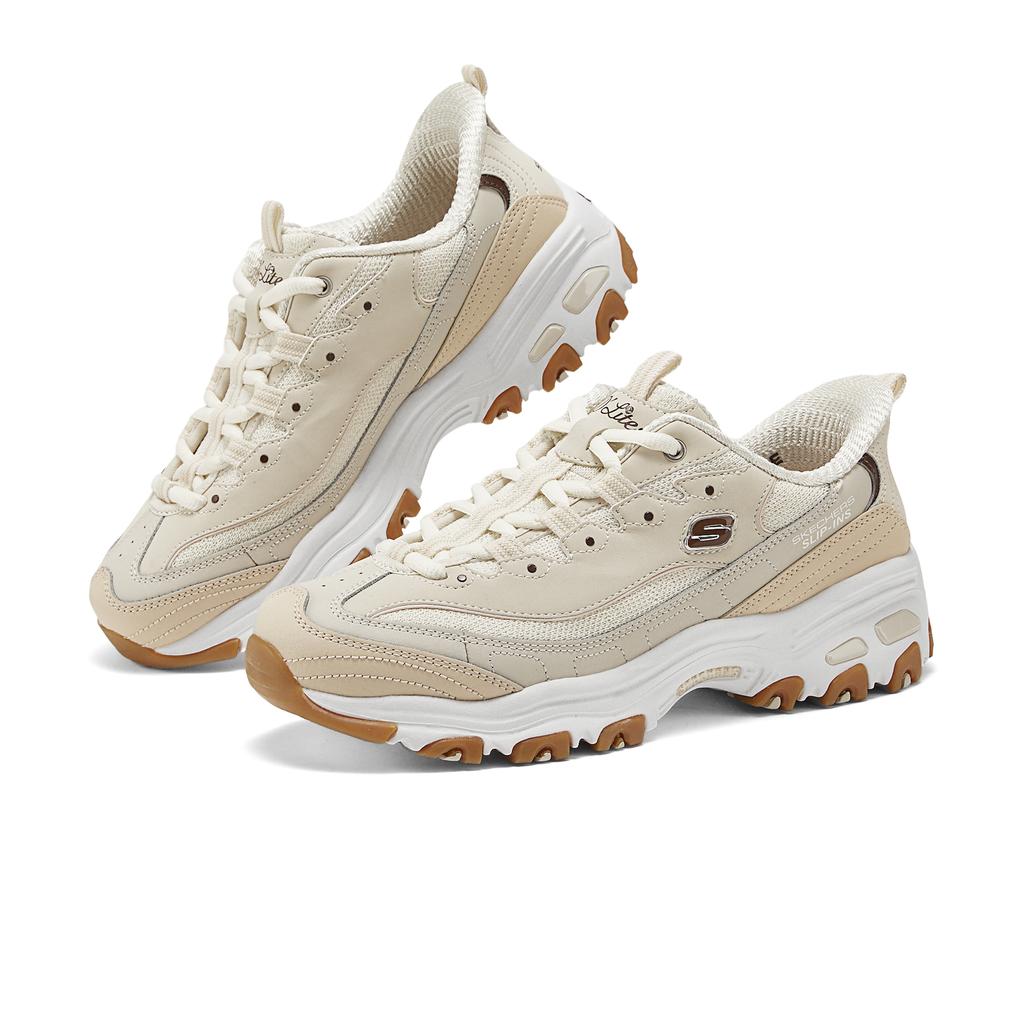 Skechers DLites 1.0 Comfortable Versatile Bear Sneakers Women Sneakers Light-Brown 150537-NTTP
