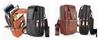 Multifunctional smartphone shoulder waist belt perfect for outings and leather smartphone case for pouch, bag, bag, pouch, travel. 3-way men, black.