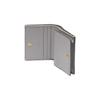 Gucci GG Matelassé Gold Logo Folded Design 5 Card Slot Leather Clutch Wallet Women wallet Gray 723786-UM8IG-1275