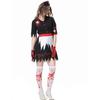 Vampire nurse uniform, halloween play bloodstained female nurse costume cosplay zombie cos medical uniform