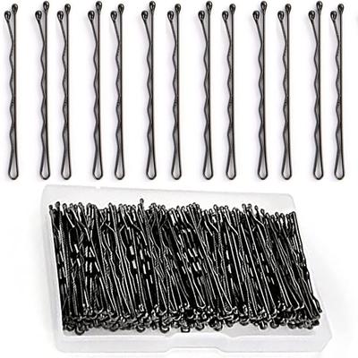 Temperia Bobby Haarnadeln für Damen & Mädchen (Packung mit 100) (Mit Aufbewahrungsbox) (6cm Lang) | Stilvolle Bob-Haarnadeln für das Haarstyling | Haarstyling-Accesso
