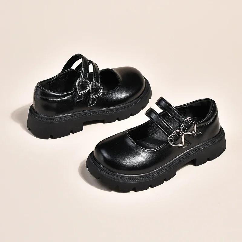 Children Performance Shoes Girls Leather Shoes for Party Wedding Glossy Matte Fashion Kids Princess Loafers 2025 Spring Autumn