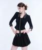 Akeumeseodeu Layered Tie Shirt (Black)