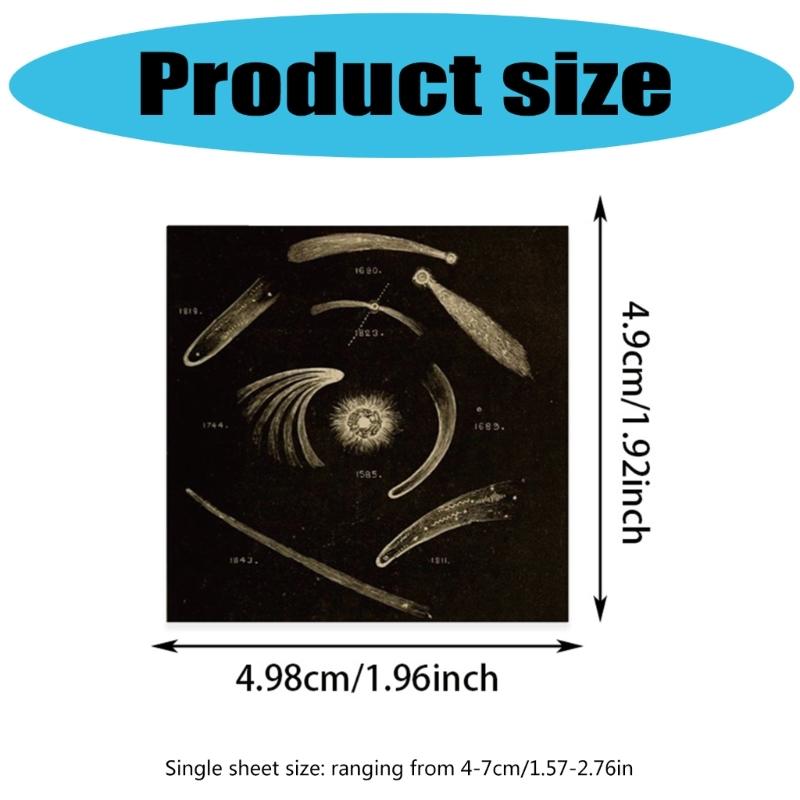 50 Listů Voděodolná Samolepka Jednoduchá Samolepka Dekorativní Samolepka Samolepka na Scrapbooking pro Deník