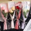 10Pcs Transparent Rose Packaging Bags Flower Bouquet Plastic Bag Bouquet Wrapping Paper Valentine'S Day Wedding Decor