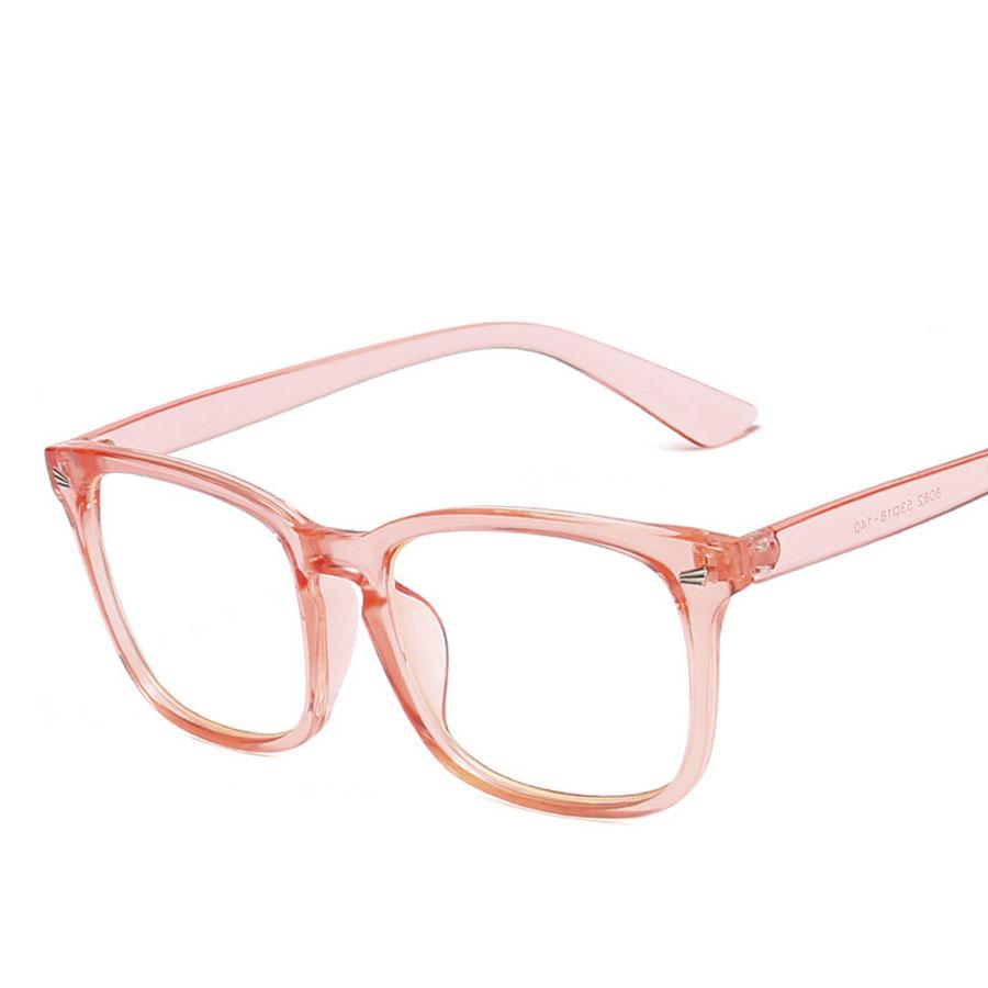 Fashion Unisex Square Glasses Plain Glasses Full Frame Glasses for Men and Women Radiation Protection Optical Glasses