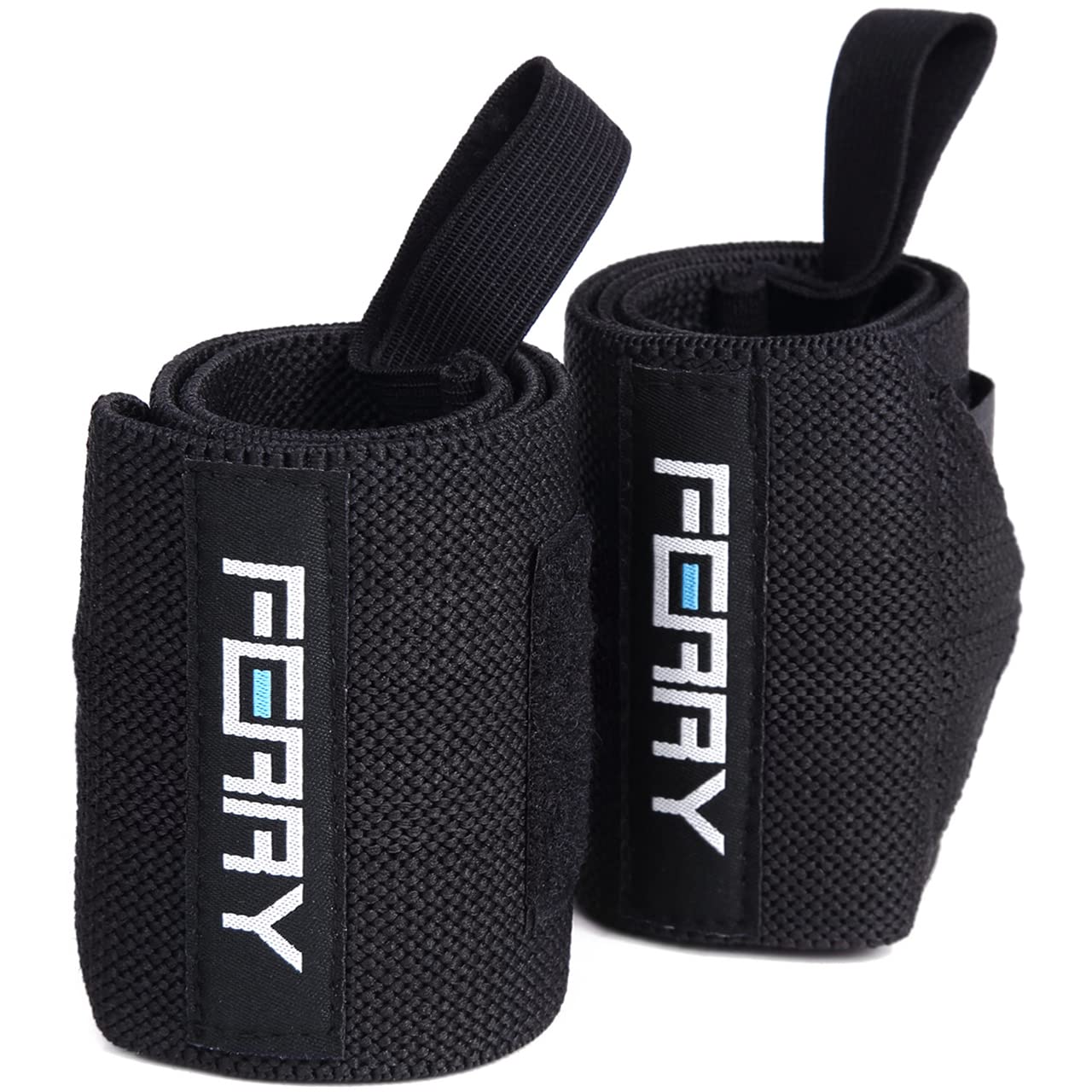 

Wrist Wraps for Weight Wrist Support Black (FERRY) Training, (2-Pack), чёрный