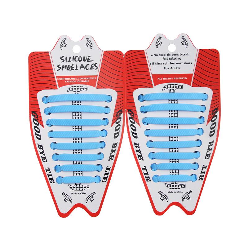 Lacets de chaussures créatifs en silicone élastique avec marteau