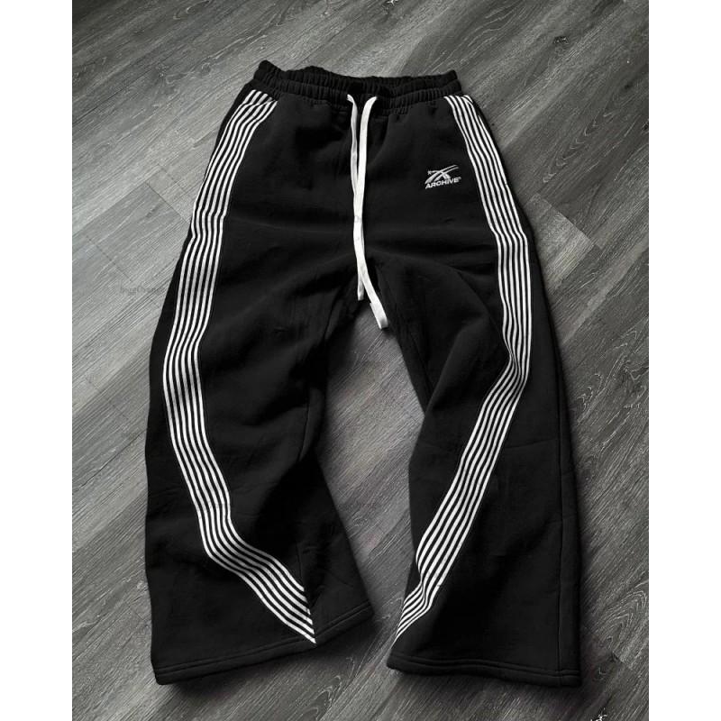 American Vintage Side Stripe Jogger Pants Unisex Casual Streetwear