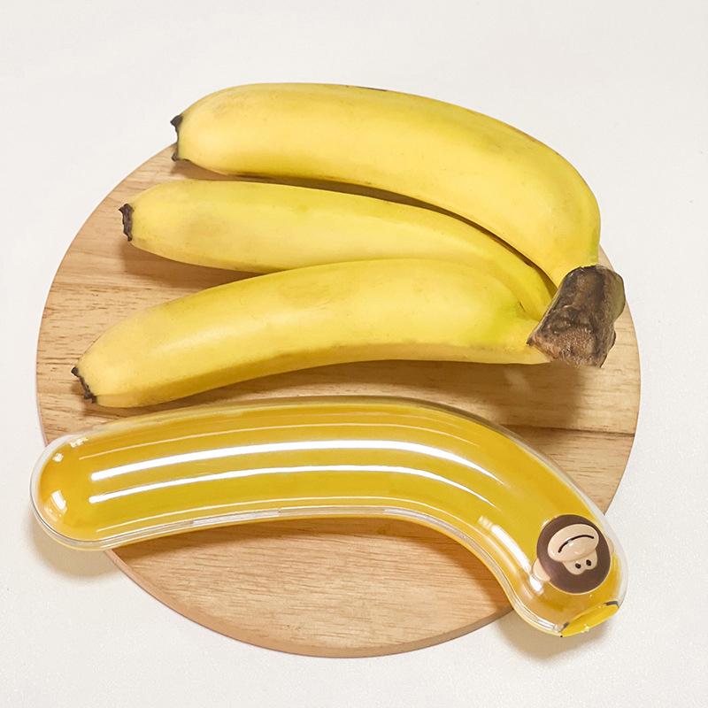 1Pc Children'S Portable Banana Storage Box Squeezable Fruit Storage Box Refrigerator Crisper Outdoor Fruit Storage Box Holder