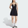 adidas Originals Ss25 Campus 2000 Ballonkleid Logo Streifen Lässig Sport Cami Kleid Damen Kleider KC8798