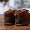 Autumn/Winter Non-Slip Lace-Up Baby Boots with Rubber Sole