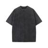Heavy gram washed old pure cotton short sleeves American retro style men and women with the same summer trendy brand