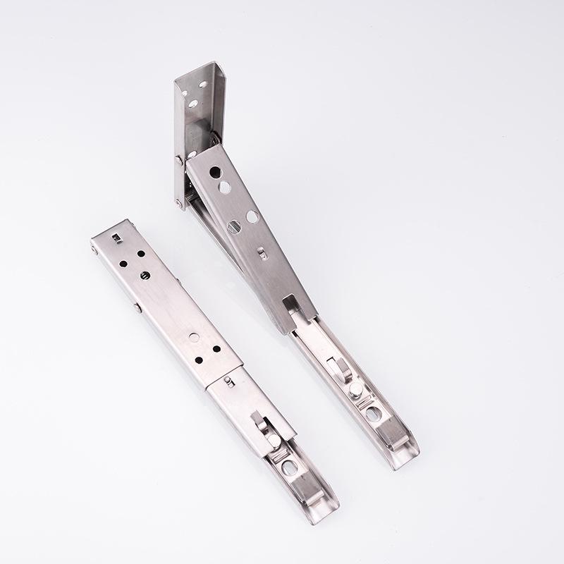 Punch-Free Triangle Wall-Mounted Stainless Steel Folding Bracket Shelf